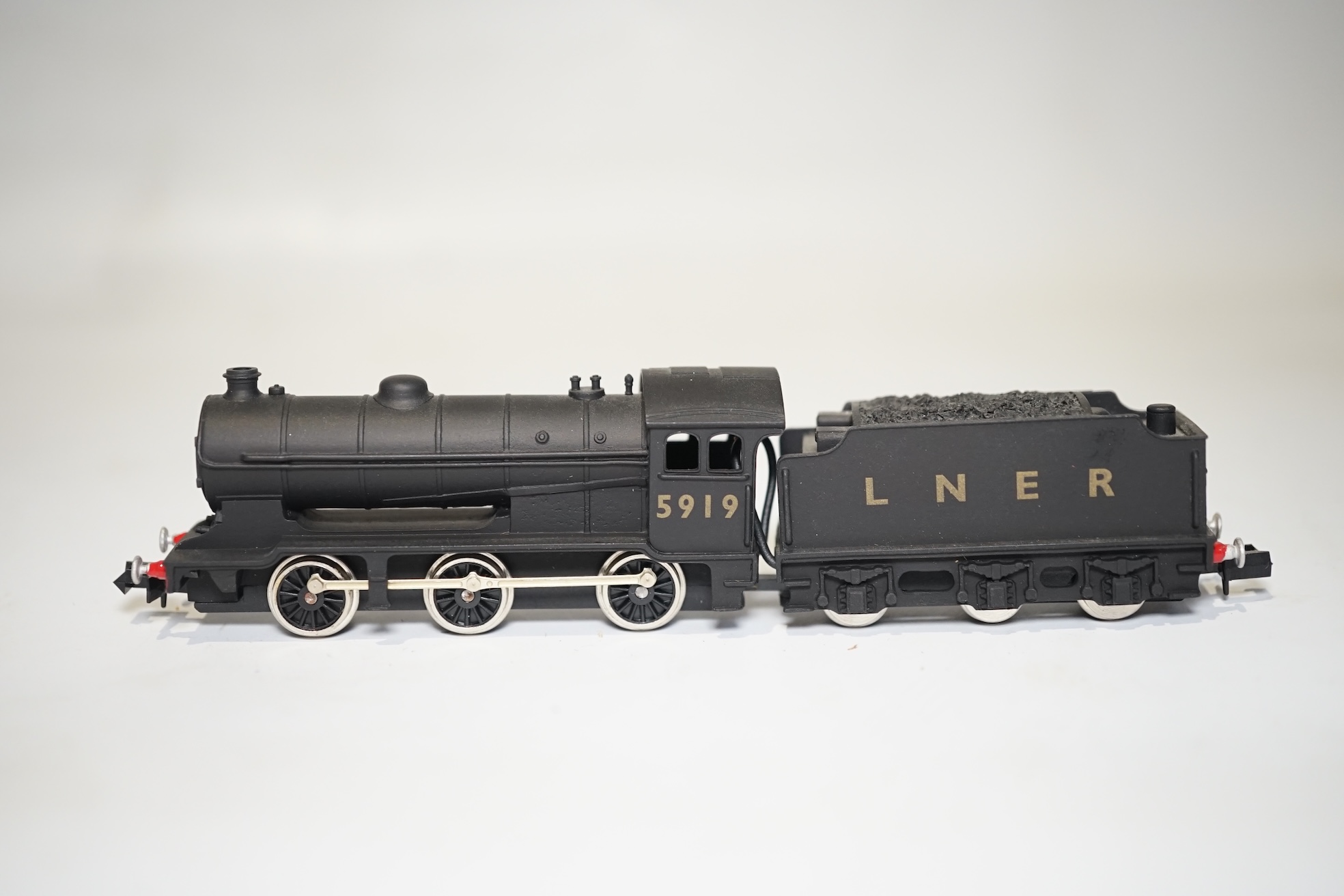 Three boxed Union Mills Models N gauge railway LNER locomotives; a Class J38, 5919, a Class J39, 1802, and a Class J39, 4857. Condition - good.